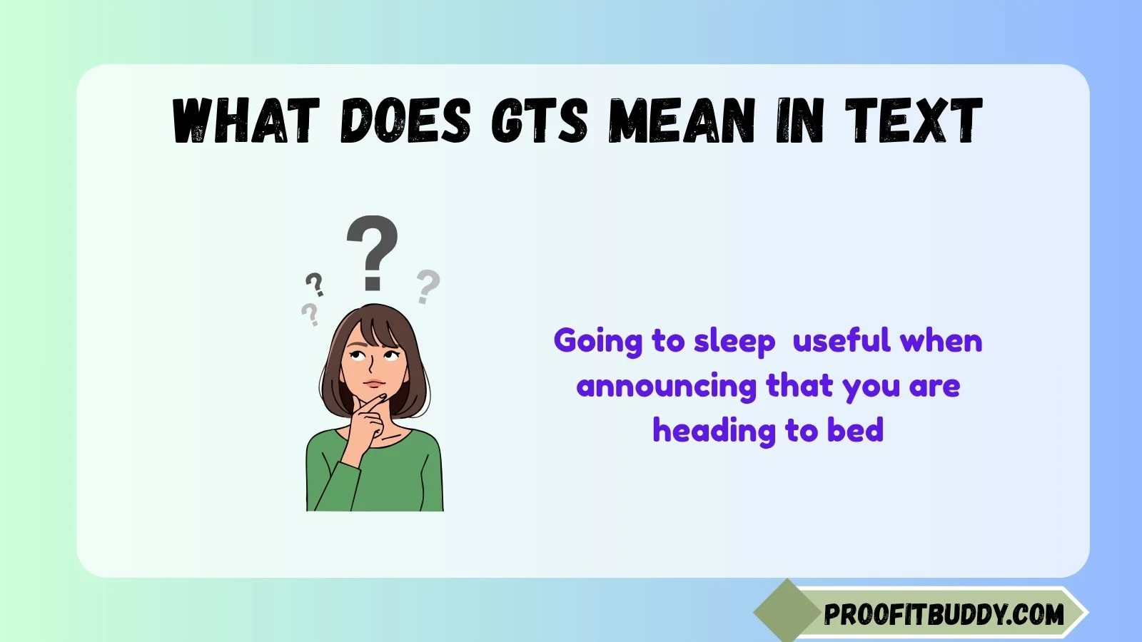 what does gts mean in text