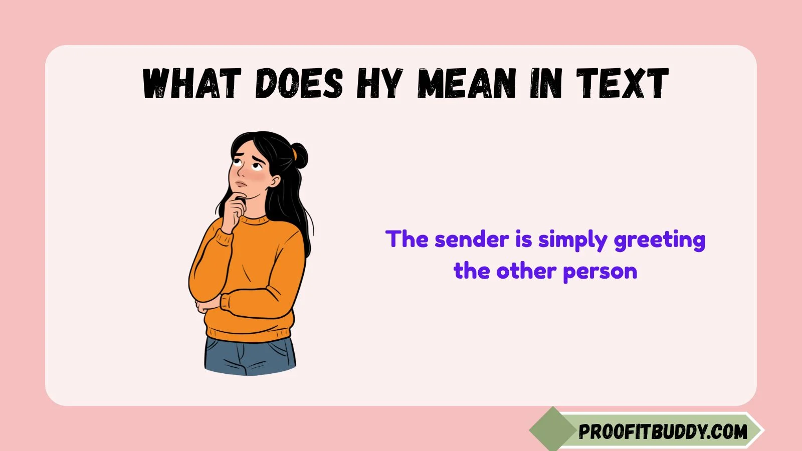 what does hy mean in text