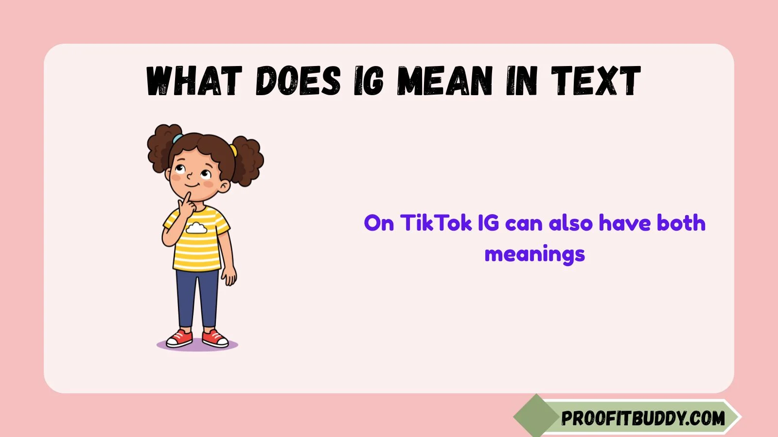 what does ig mean in text