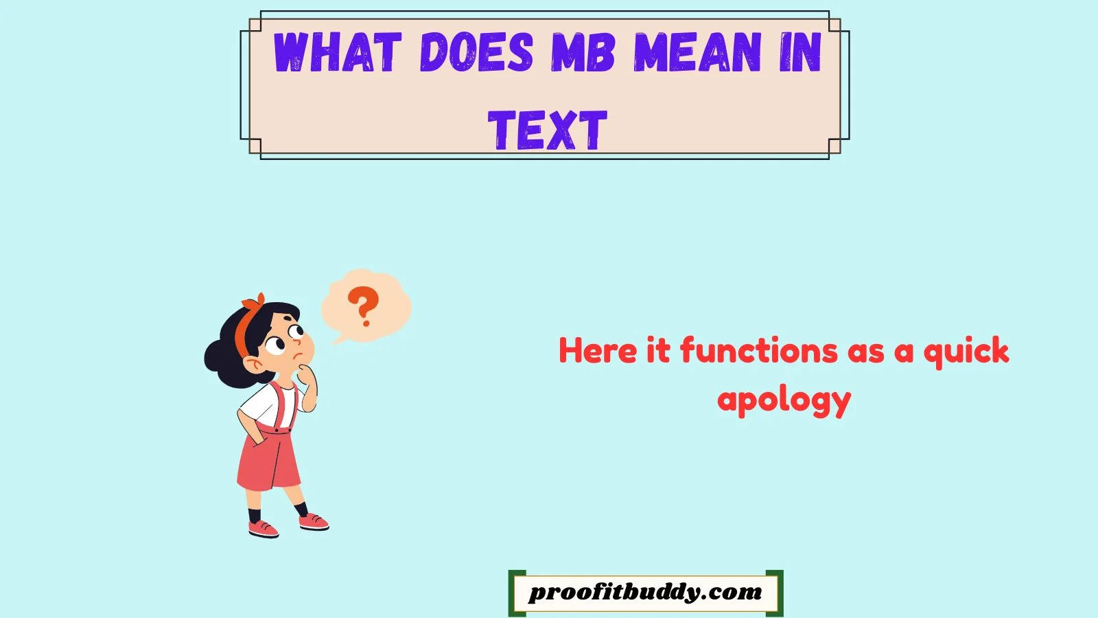 what does mb mean in text