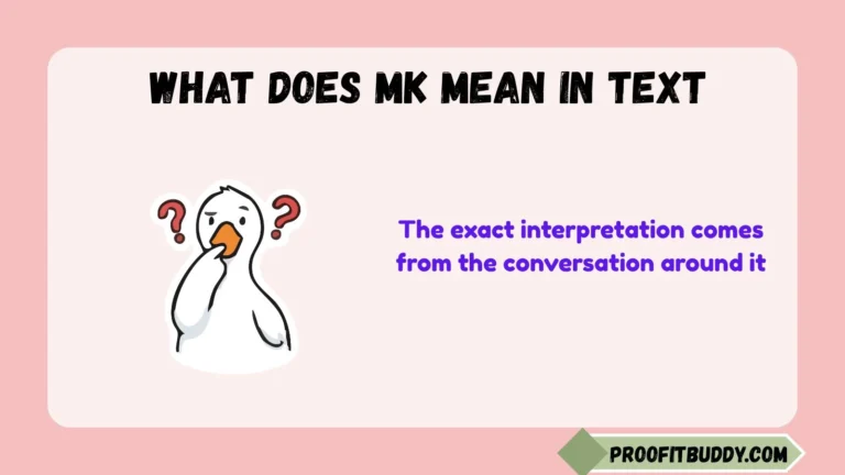 what does mk mean in text