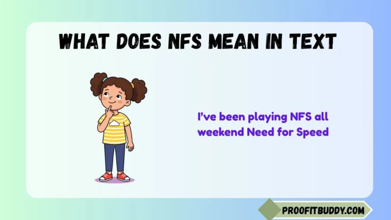 what does nfs mean in text