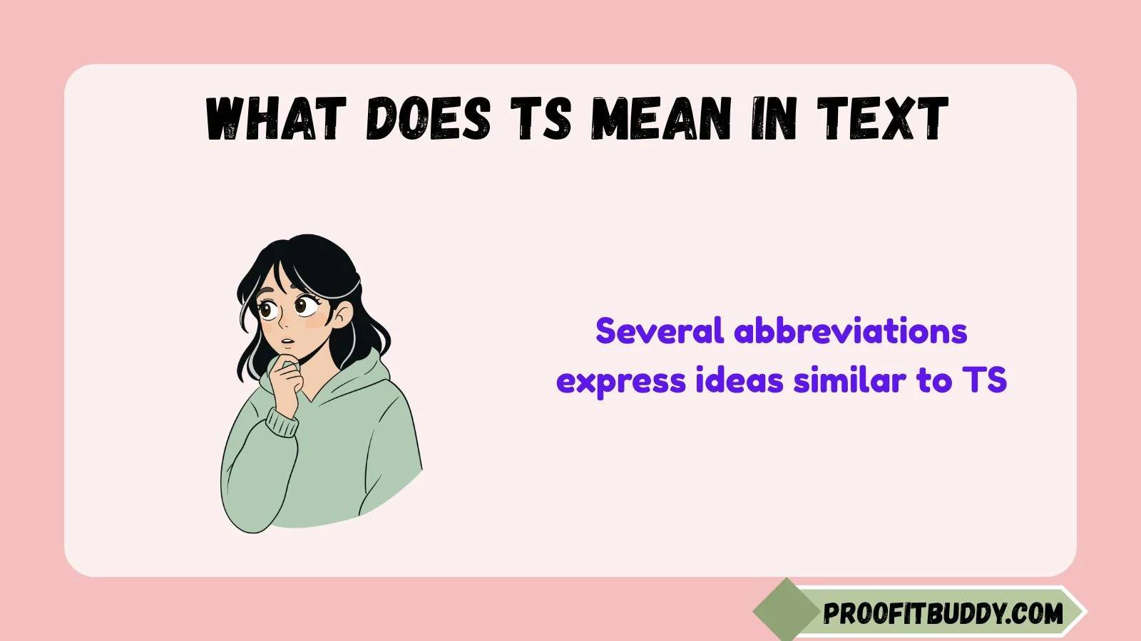 what does ts mean in text